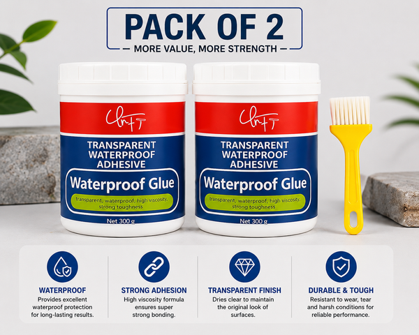 Transparent Waterproof Glue (Pack of 2)