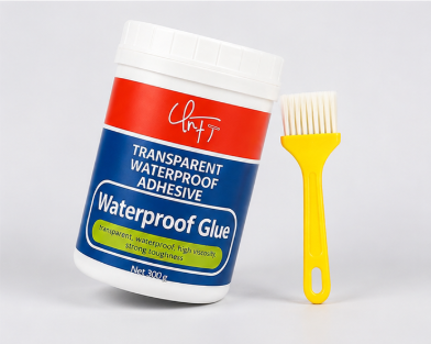 Transparent Waterproof Glue with free Brush (Pack of 2)